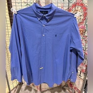 Ralph Lauren Custom Fit Dress Shirt Men's blue
